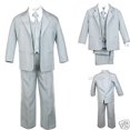 thumbnail image 1 of BABY, TODDLER & BOY WEDDING  PARTY FORMAL no tail TUXEDO SUIT LT. GRAY  S -20, 1 of 7