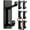 Black, variant on pickpiff 12 Pack Wall Hooks for Coat and Towel: 13LB Adhesive Door Hanger Stick on, Black