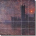 thumbnail image 1 of Ceramic Tile Mural-Claude Monet City 28. 40" w x 40" h using (25) 8 x 8 ceramic tiles, 1 of 3