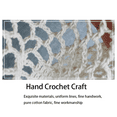 thumbnail image 4 of Round Cotton Hand Crochet Hollow Out Tablecloth Wedding Dining Table Cloth Cover(beige-100cm), 4 of 7