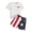 Z3-White, variant on Staki Toddler 4th of July Outfit Boy Baby Boy Independence Day Outfit USA Embroidery Short Sleeve T-Shirt Shorts Set Toddler Summer Clothes 12-24M 2-5Y(White,12-18 Months)