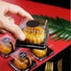 thumbnail image 2 of 100 Pcs Convenient Moon Cake Boxes Square Packaging Boxes (Golden Black), 2 of 2