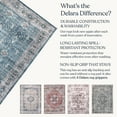 thumbnail image 5 of Delara 3'x5' Machine Washable Area Rug, Soft & Durable, Non-Slip, Stain Resistant, Azure Haven, for Bedroom, Living & Dining Room, 5 of 8