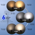thumbnail image 3 of Aship Solar Spotlights, Solar Lights Outdoor 2 Pack, 3 Color Warm White & Cool White 26 LEDs Solar Powered Garden Lights IP65 Waterproof, Solar Landscape Spotlights for Yard Lawn Driveway Garage, 3 of 10