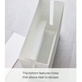 thumbnail image 4 of Yamazaki Home Rolling Cable Management Box, White, Steel, Wheels, Minimal Assembly, 4 of 7
