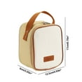 thumbnail image 3 of Portable Mug Insulation Bag, Insulated Lunch Box, Sturdy and Long Lasting, for Outdoor Travel, for Hot and Cold Drinks, for Commuting, Khaki Color, by FAJHHA, 3 of 8