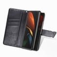 thumbnail image 5 of Dteck Galaxy Z Fold3 5G 7.6-inch Case,Magnetic Butterfly Pattern Leather Card Holder Wallet Case Kickstand Anti-Scratch Shookproof Protection Strap Cover for Samsung Galaxy Z Fold3 5G,Black, 5 of 9