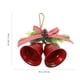 thumbnail image 2 of Cordón Navidad Jingle Bell Adorno colgante Rústico Decorativo Colgante de doble campana, 2 of 5