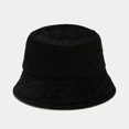 thumbnail image 3 of CoCopeaunts Bucket Hat for Women Autumn Winter Warm Solid Quilted Plaid Fisherman Hat Casual Version Outdoor Flat-top Basin Hat, 3 of 8