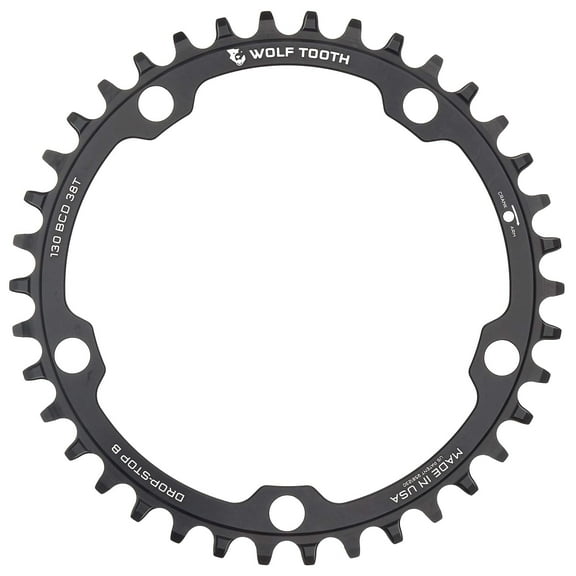 Wolf Tooth 130 BCD Road & Cyclocross Chainring 38t 130 BCD 5Bolt