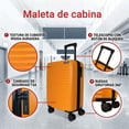 thumbnail image 2 of Maleta de Mano 20'' Rígida con 4 Ruedas Swissmobility naranja 20, 2 of 6