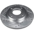 thumbnail image 6 of Detroit Axle - 4 Lugs Front Drilled & Slotted Brake Rotors for 00-06 Nissan Sentra 1.8L, 2000 2001 2002 2003 2004 2005 2006: 10.10'' Rotor, 6 of 7