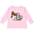 thumbnail image 3 of Inktastic Cute Horse, Sheep, Cow, Pig, and Rooster Farm Animals Boys or Girls Long Sleeve Toddler T-Shirt, 3 of 5