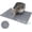 Grey, variant on PETGLE Cat Litter Mat,34" x 22" Large Silicone Pad for Floor Waterproof Litter Trapping Mat for Scatter Control Soft on Kitty Paws Non-Slip Easy to Clean