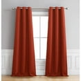thumbnail image 6 of Henley Faux Linen Room Darkening 76 x 84 in. Grommet Curtain Panel Pair, 6 of 7