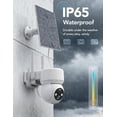 thumbnail image 6 of Solar Security Camera – 360° Wireless Outdoor Surveillance with 1080P Color Night Vision, PIR+AI Detection, Two-Way Talk, Siren & Spotlight, IP65 Weatherproof, No Wires, Local & Cloud Storage, 6 of 9