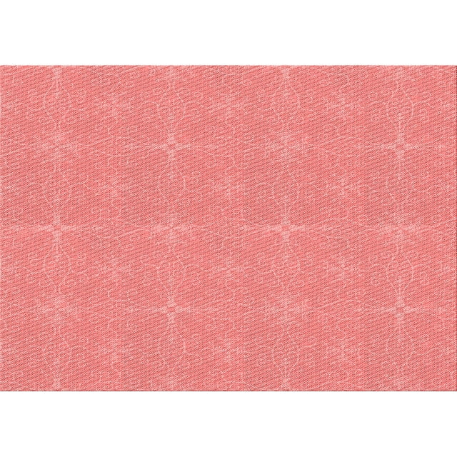 Ahgly Company Machine Washable Indoor Rectangle Transitional Light Coral Pink Area Rugs, 3' x 5'