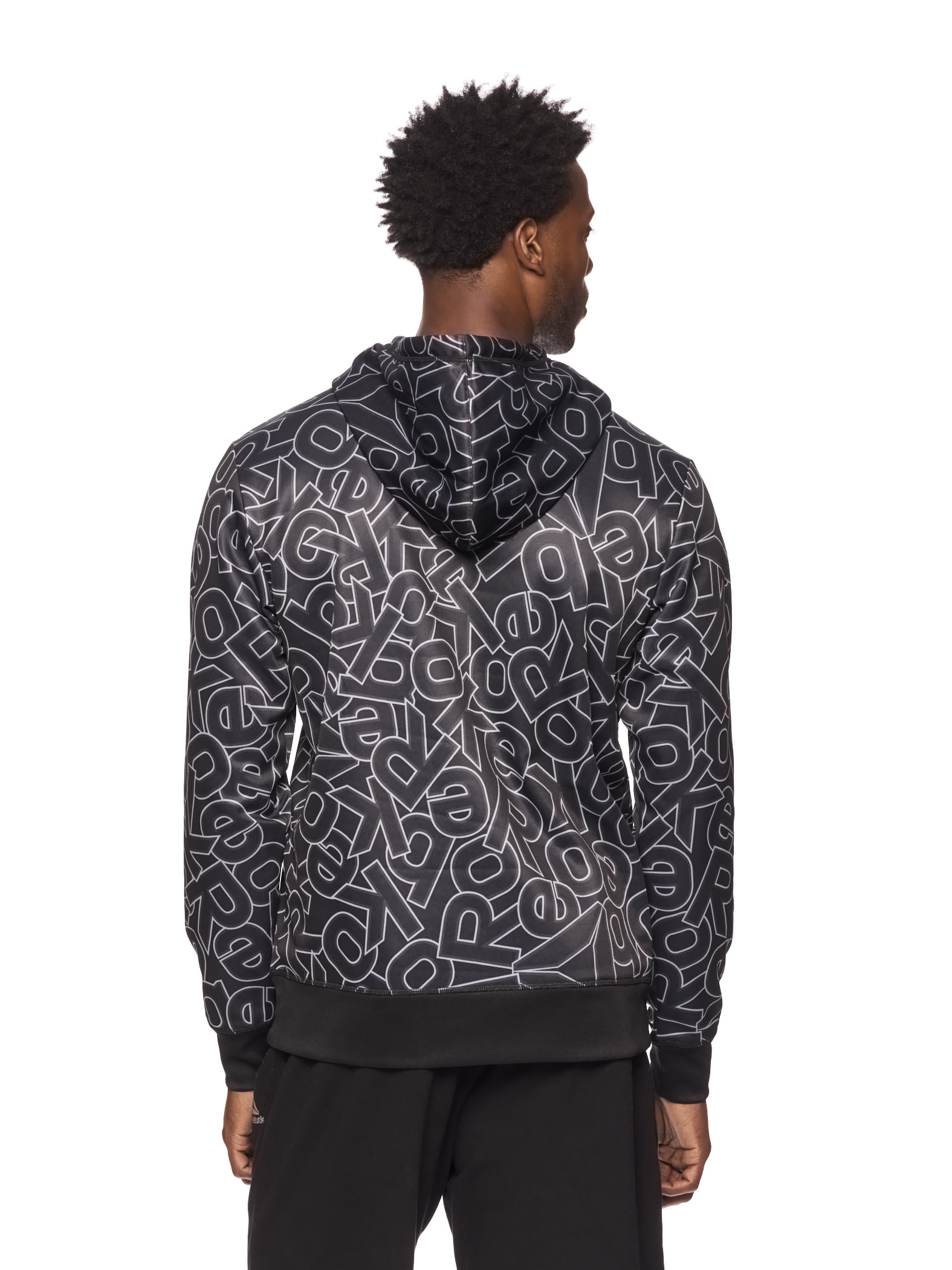 Reebok Mens and Big Mens All Over Print Hoodie, up to Sizes 3XL