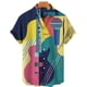 thumbnail image 4 of Camisas para hombre, estampado de notas musicales hawaianas, blusas de verano estilo Harajuku, camisetas de playa hawaianas de manga corta, ropa, 4 of 4