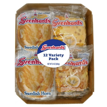 Svenhard's Breakfast Claw & Cinnamon Horn Pastry Variety Pack, 24 oz, 12 Count