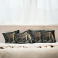 thumbnail image 7 of Ambesonne Animal Throw Pillow Cover 4 Pack, Tiger Couple in Jungle, 18", Grey and Ginger, 7 of 7