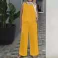 thumbnail image 2 of fatyb Summer Linen Sets for Women 2 Piece Tank Top and Wide Leg Pants Casual Set with Pockets Loungewear, 2 of 6