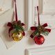 thumbnail image 5 of Adorno de cascabel navideño con lazo de terciopelo, adorno para árbol de Navidad, decoración para puerta, campana para colgar en la pared, regalo de Año Nuevo 2024, 5 of 5