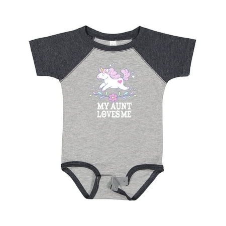 

Inktastic My Aunt Loves Me Unicorn Outfit Gift Baby Girl Bodysuit