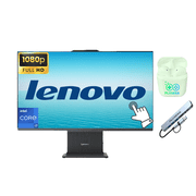 Lenovo IdeaCentre 27" FHD Touchscreen All-in-One Desktop Computer, Intel 10-Core i7-13620H Processor, 16GB RAM 1.5TB Storage (1TB SSD+512GB External), Wireless KB & Mouse, PLUSERA Earphones, Gray