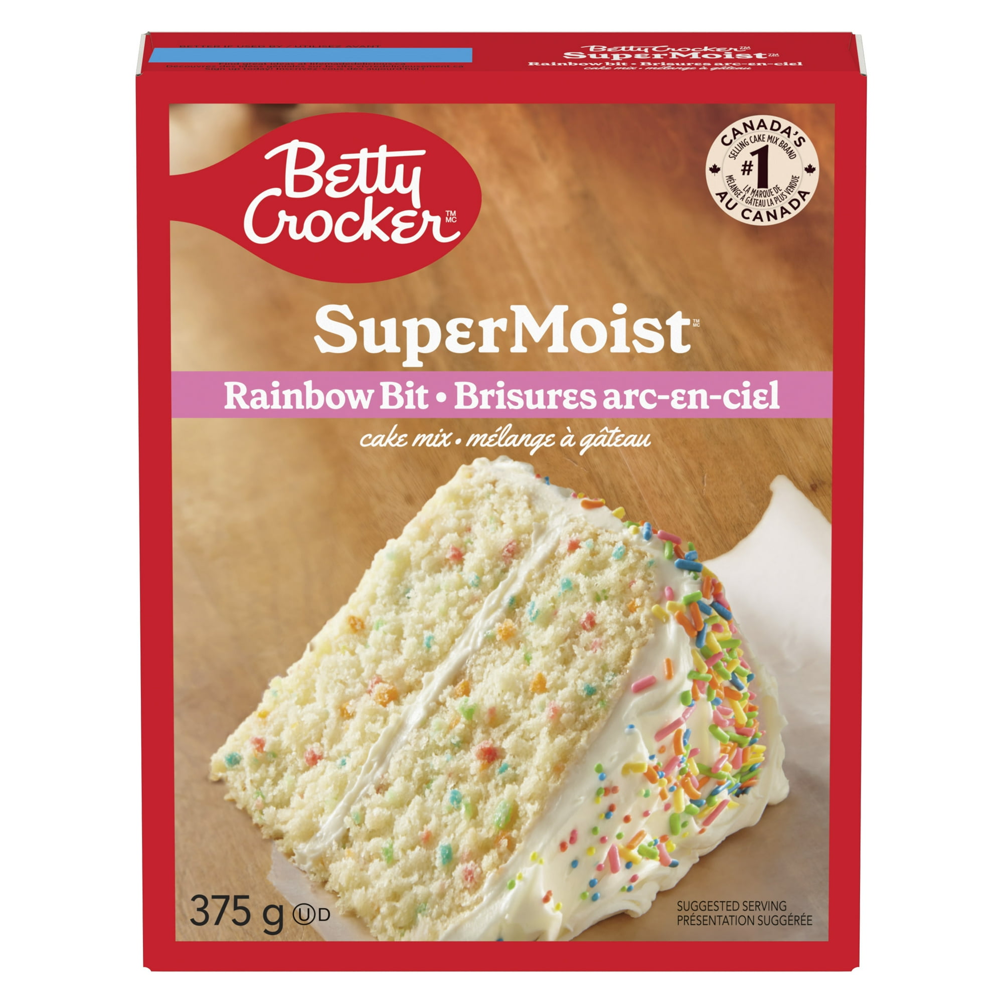 Betty Crocker Mélange à gâteau Super Moist Brisures arc-en
