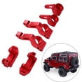thumbnail image 1 of RC Car Front Steering Blocks Caster Blocks Rear Stub Axle Carriers Kit 2PCs Front Steering 2PCs Rear Stub Axle Aluminum Alloy Replacement for Slash 2WD, 1 of 7