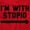 Red, variant on I'm With Stupid Classic Rude Insult Long Sleeve TShirt Men Women Brisco Brands L