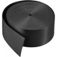 thumbnail image 1 of map Flat Nylon Webbing Strap 1.5 Inch 10 Yards Black for Backpack, Luggage-rack, 1 of 5