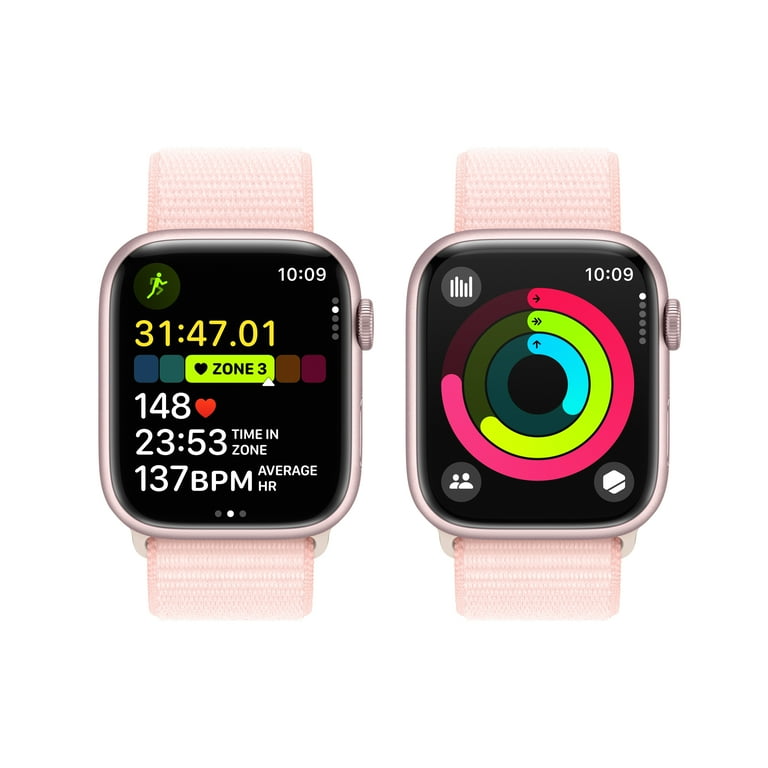 New Apple Watch Series 9, GPS 45mm, Pink Aluminum Case