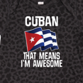 thumbnail image 4 of Inktastic Cuban Pride Cuba Flag Boys or Girls Baby Bodysuit, 4 of 5