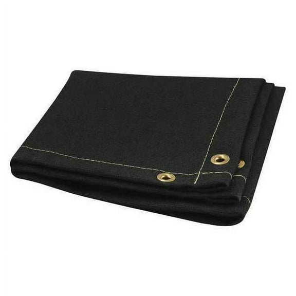 Steiner 397-6X8 Z-FLEX 26 oz Black Vermiculite Coated Fiberglass Welding Blanket