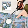 thumbnail image 6 of Yayeee Faucet Mat for Kitchen Sink 14.7" Diatomite Long Splash Guard Pad, Blue Floral Window, 2 Pack, 6 of 7