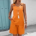 thumbnail image 4 of Asgosdo 2 Piece Outfits for Women Sleeveless Tank Tops and Shorts with Pockets Casual Comfy Lounge Sets, 4 of 5
