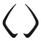 thumbnail image 1 of 2 piezas coche parachoques trasero Splitter Spoiler Exterior Spoiler Wing Cover para Fibra Cola Embellecedor del divisor del paragolpes trasero, 1 of 8