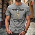thumbnail image 3 of Never Underestimate an Old Man Who Still Plays Golf in His Seventies T-Shirt, Funny Golf Lover Gift, Retro Golfer Graphic Tee Unisex, 3 of 4