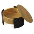 thumbnail image 6 of Round Coffee Table with Flip-Top Storage - Modern Wood Finish for Living Room, 6 of 10