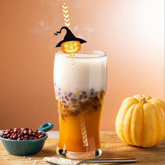 XMMSWDLA Halloween Party Favorites Halloween Straws 24pcs Halloween Party Decorations Supplies Halloween Crazy Plastic Straws For Halloween Birthday, Baby Shower Party Decorations Favorites