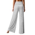 thumbnail image 5 of Coral Fold Over Yoga Pants 2026 Wide Leg Loose Fit Lounge Pant with Ruched Waist Sports Leggings for Yoga Sports Everyday(Light Gray,XXL), 5 of 6