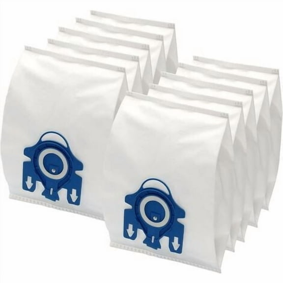 10 Pieces Vacuum Cleaner Bags Dust Bags for Miele Compact C1, C2 Bag 3D Efficiency S700, S241 - S256i, S4000-S4999