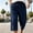 Dark Blue, variant on Men's Quick Dry 3/4 Pants Lightweight Capri Shorts Hiking Fishing Travel Pants Casual Loose Fit Size 3XL Gray