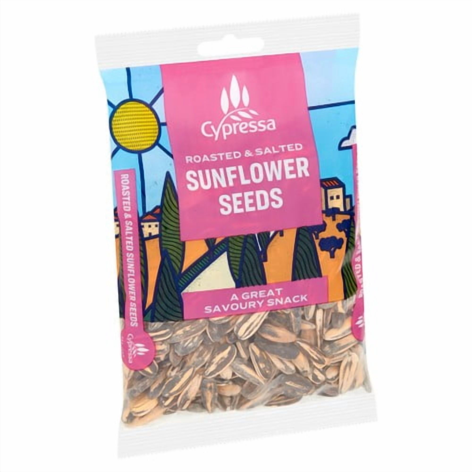 Cypressa Roasted & Salted Sunflower Seeds 100g, British Import (Pack of 3)