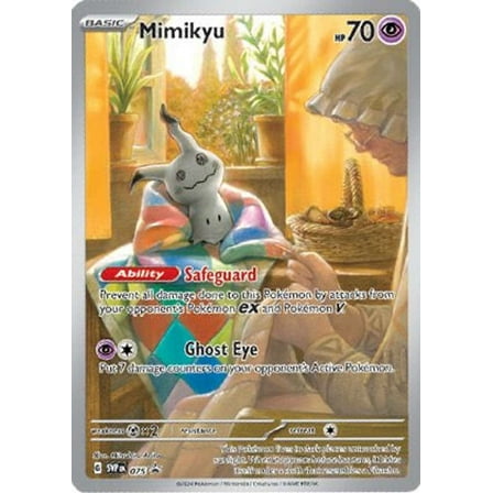 Pokemon Scarlet & Violet Paldean Fates Promo Full Art Shiny Mimikyu