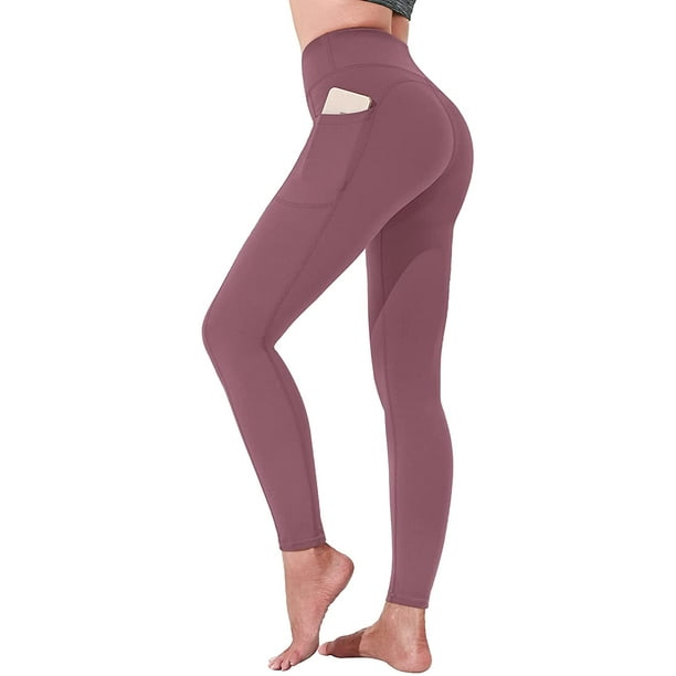 Yoga Pants for Women, High Waisted Leggings with Pockets, Tummy
