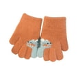 thumbnail image 2 of Clearance Gloves under $5,s Winter Knit Half Finger Flip Cover Cute Dinosaur Print Gloves, 2 of 2