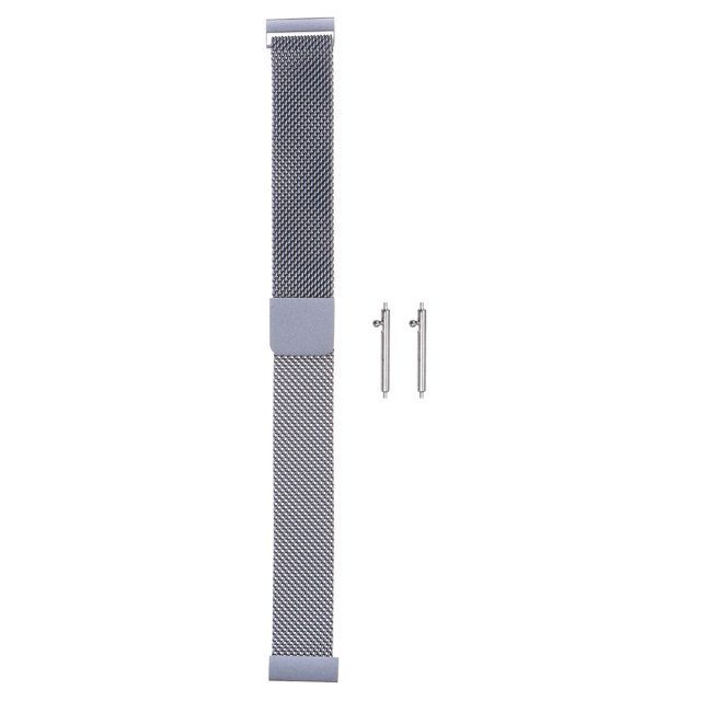 Unique Bargains Stainless Steel Mesh Watch Band 16mm Quick Release Magnetic Clasp, Space Gray